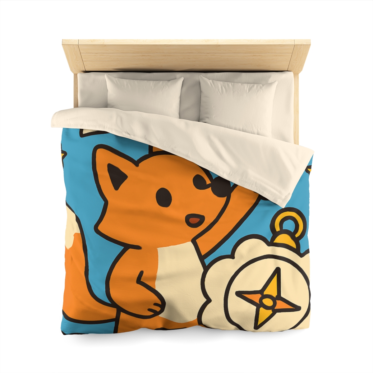 Sky Map Fox And The Cloud Compass stylish duvet covers