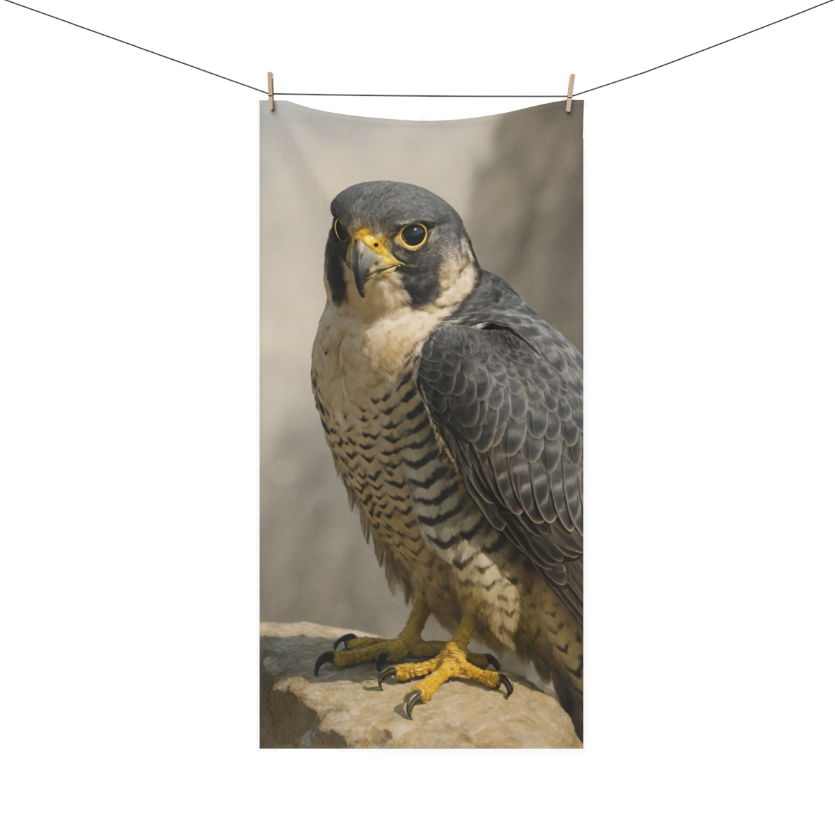 Sky Needle Peregrine Falcon comfortable face towels