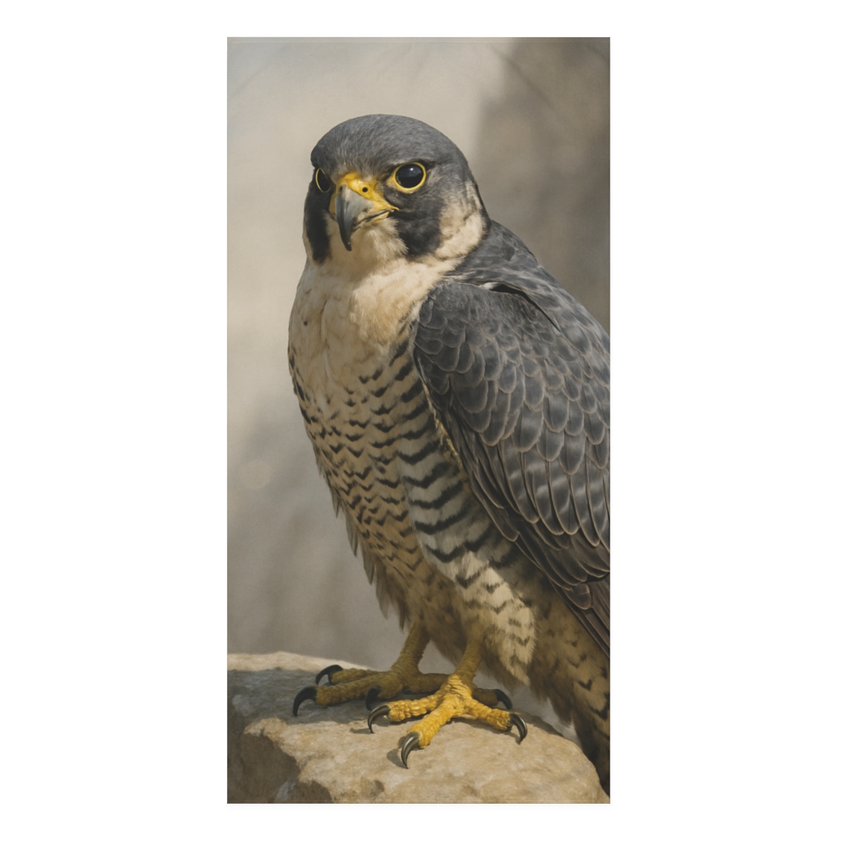 Sky Needle Peregrine Falcon comfortable face towels