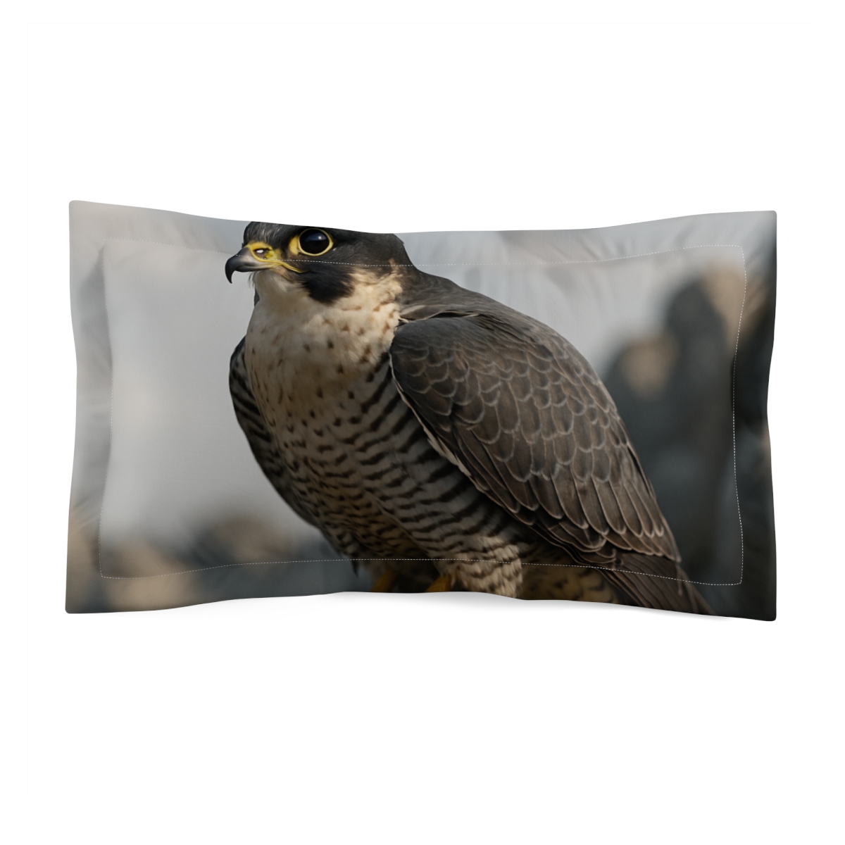 Sky Needle Peregrine Falcon personalized decorative pillows