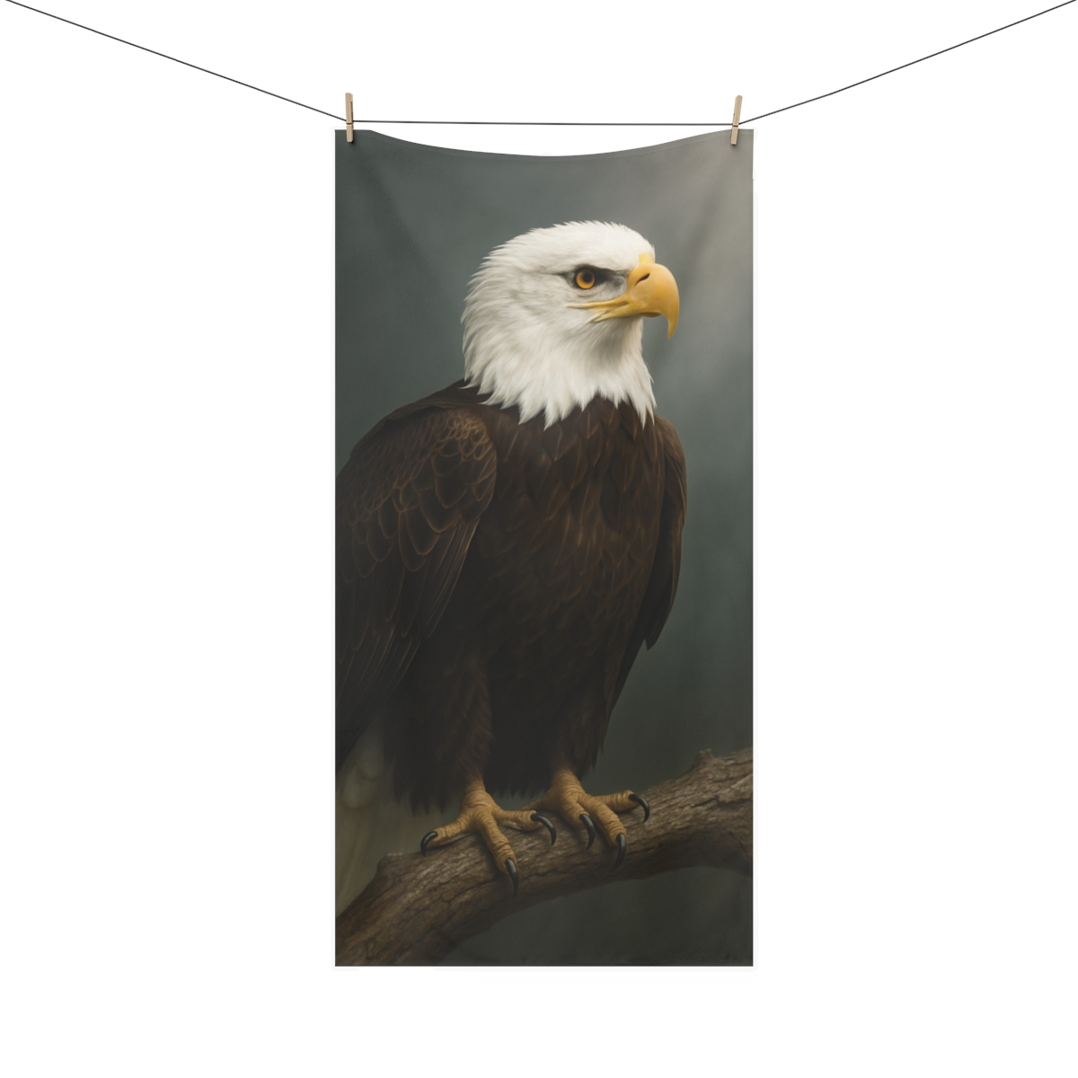 Sky Sovereign Bald Eagle personalized bath towels