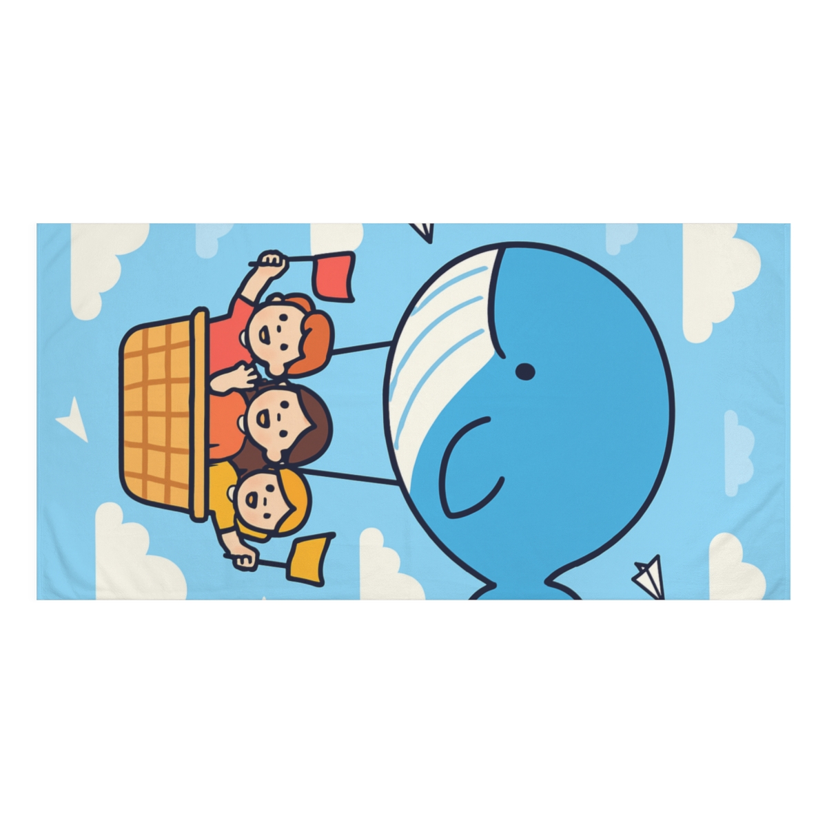 Sky Whale Balloon Parade decorative home towelscustom towels
