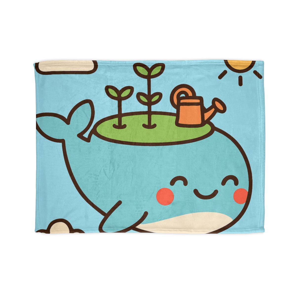 Sky Whale Seedling Planet Garden unique gift blanketscustom blankets