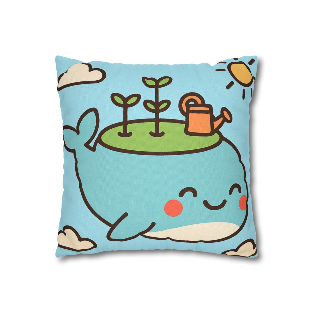 Sky Whale Seedling Planet Garden unique gift pillow cases