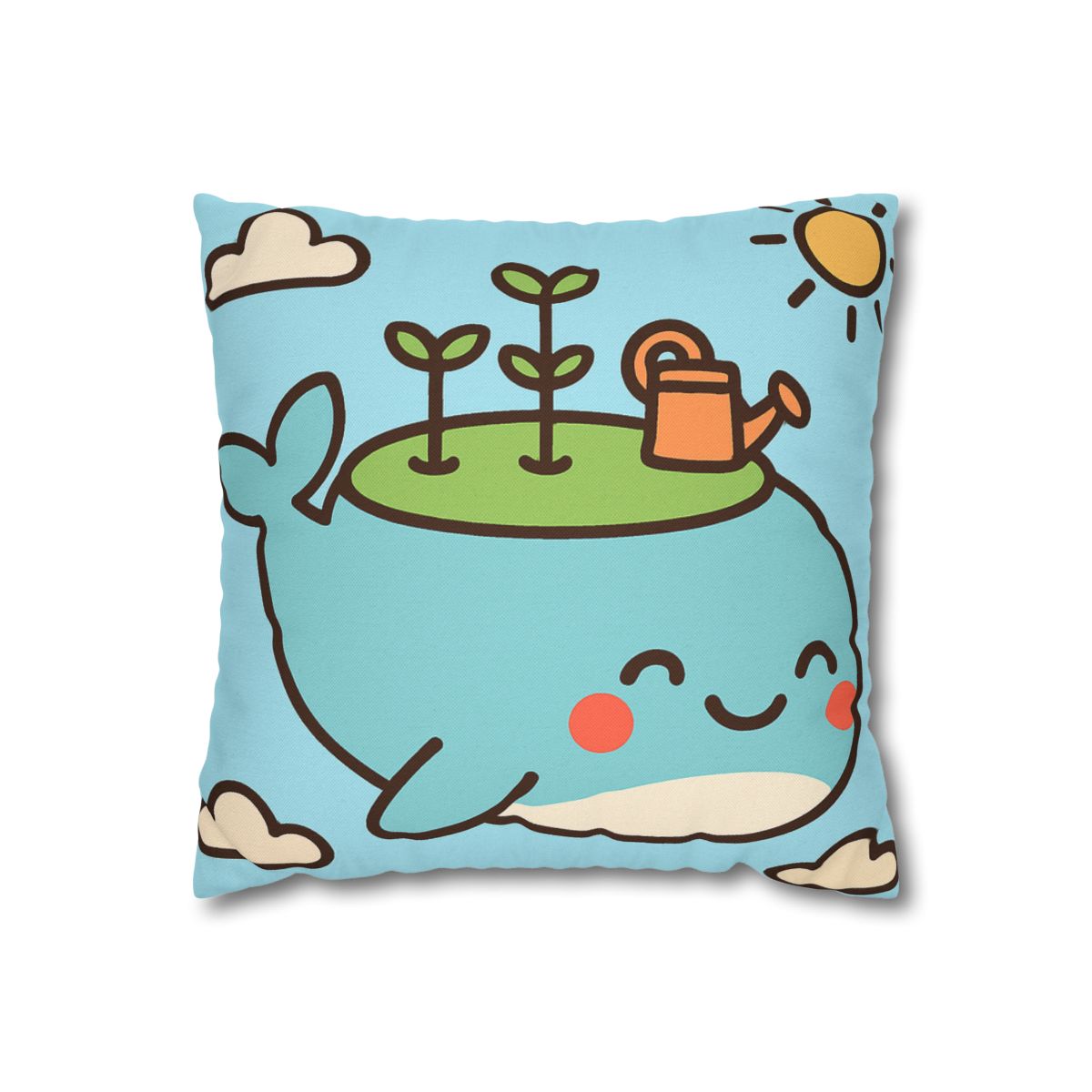 Sky Whale Seedling Planet Garden unique gift pillow cases