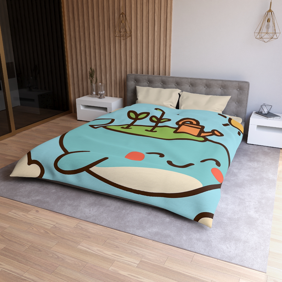 Sky Whale Seedling Planet Garden duvets for gifts