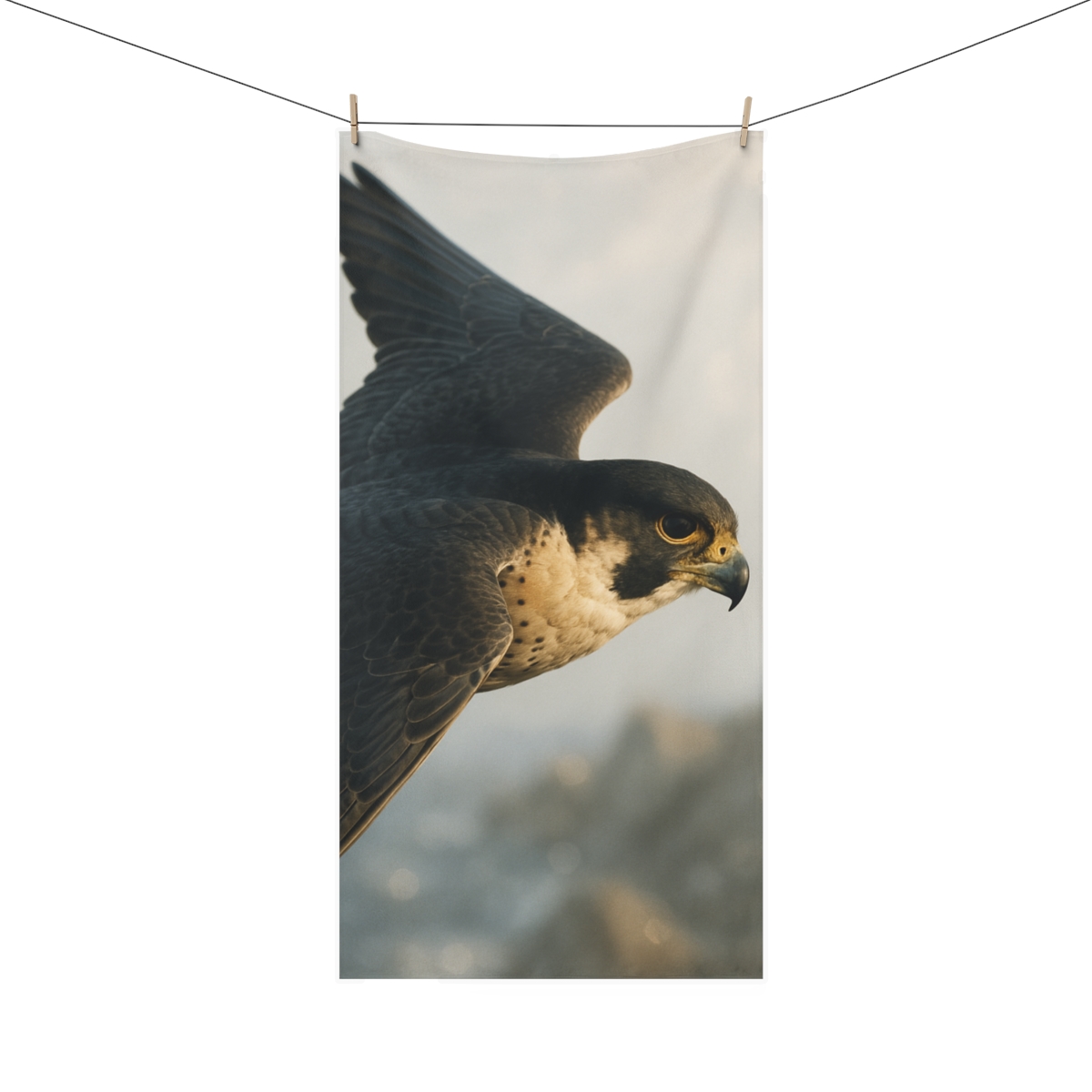 Skyline Velocity Peregrine Falcon decorative home towelscustom towels