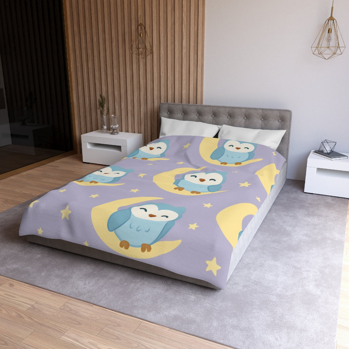 Sleepy Starry Owls Duvet