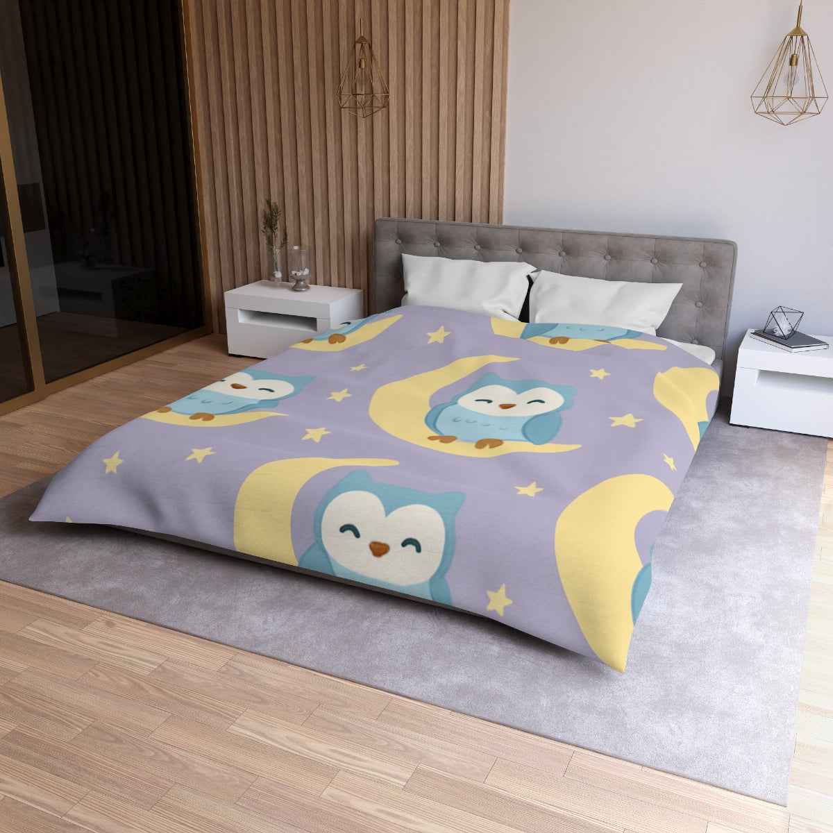Sleepy Starry Owls Duvet