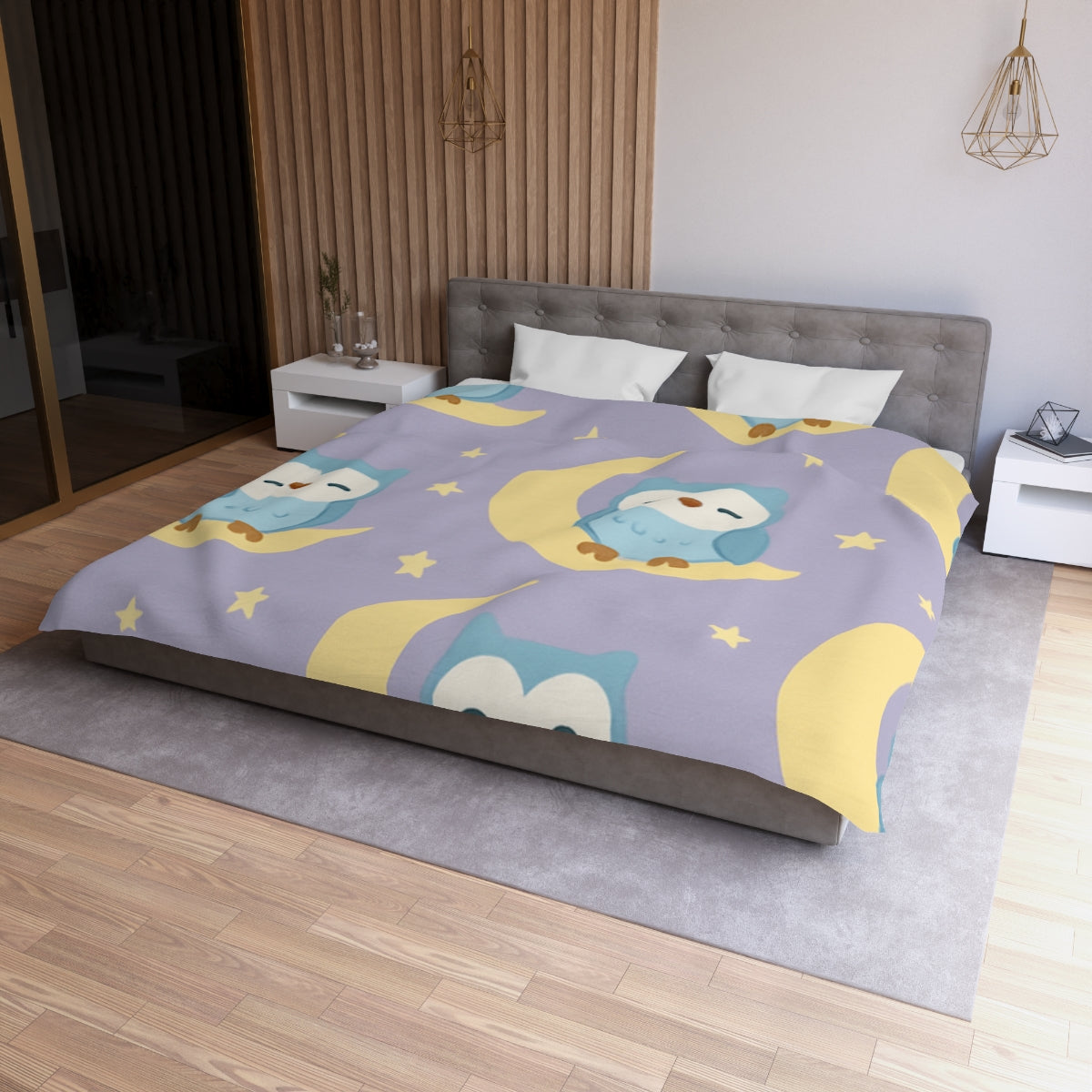 Sleepy Starry Owls Duvet