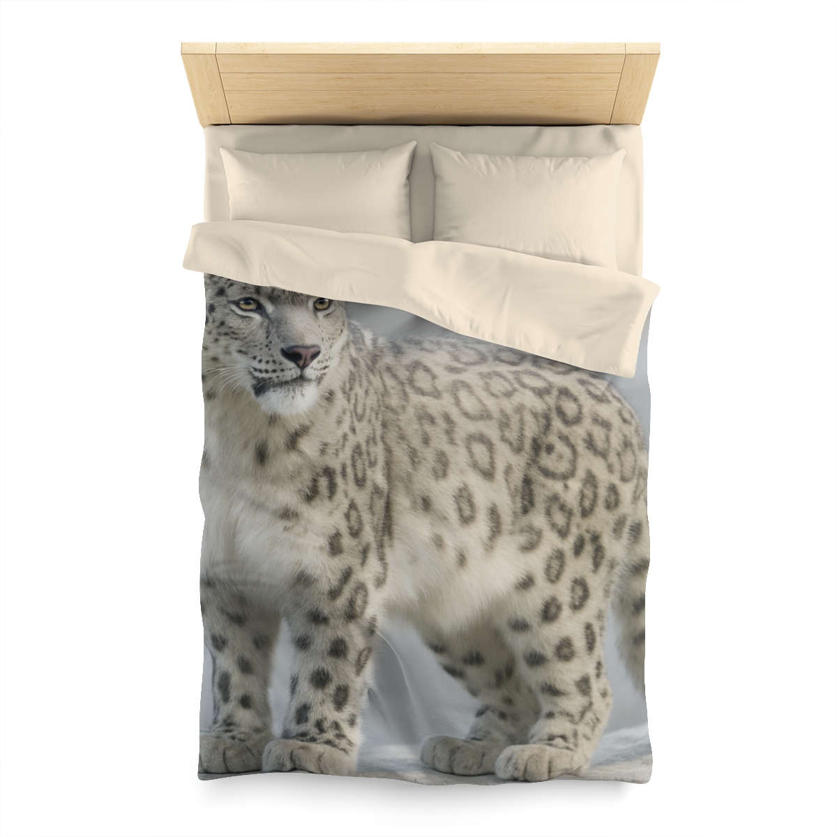 Snow Drift Hunter Snow Leopard soft comforter duvets