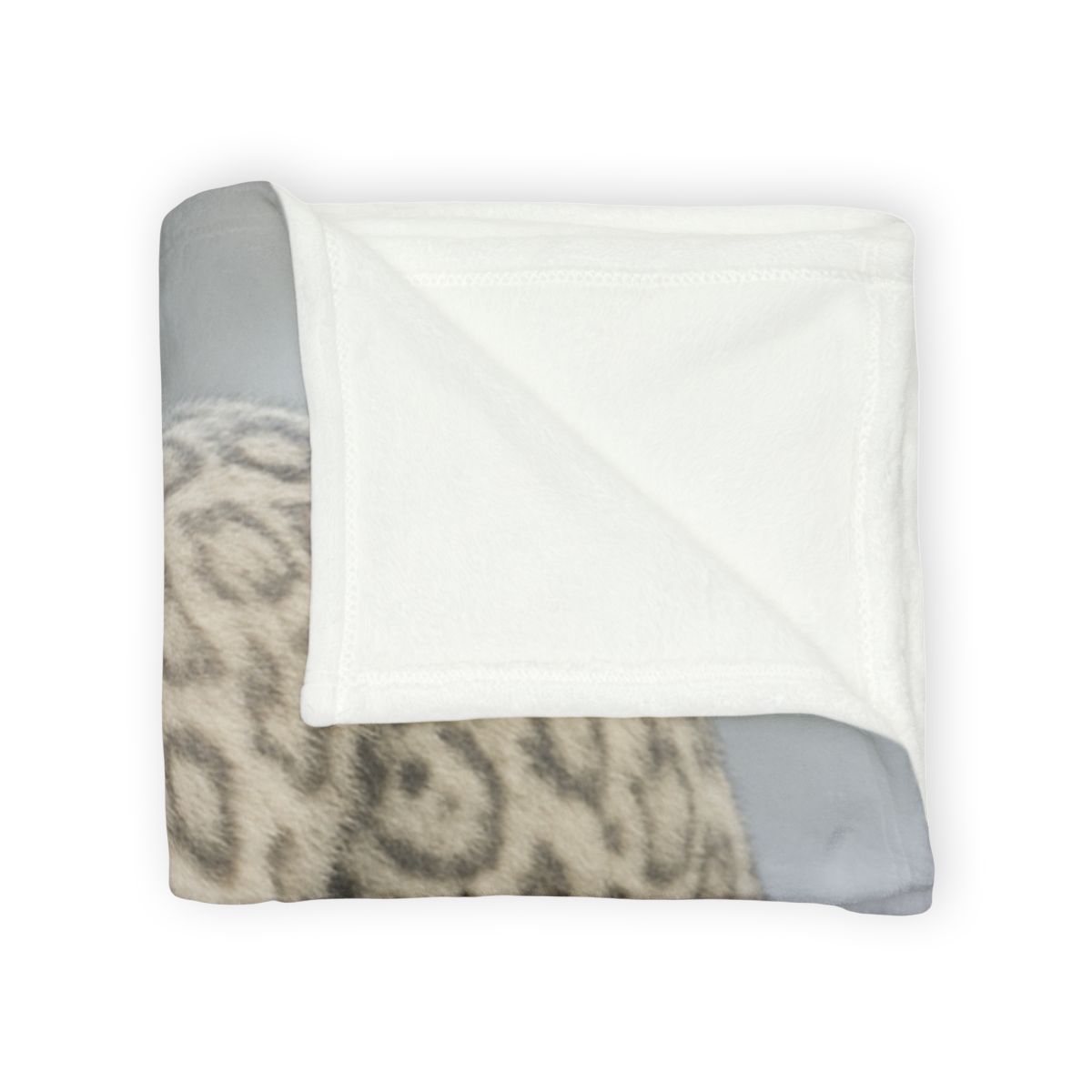 Snow Drift Hunter Snow Leopard personalized cozy blankets