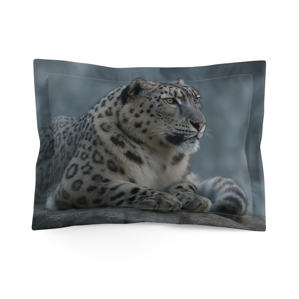 Snow Leopard Frostbound Gaze gift pillows for home