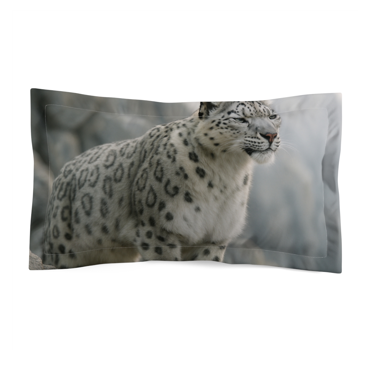 Snow Leopard Ridge Watcher gift pillows for home