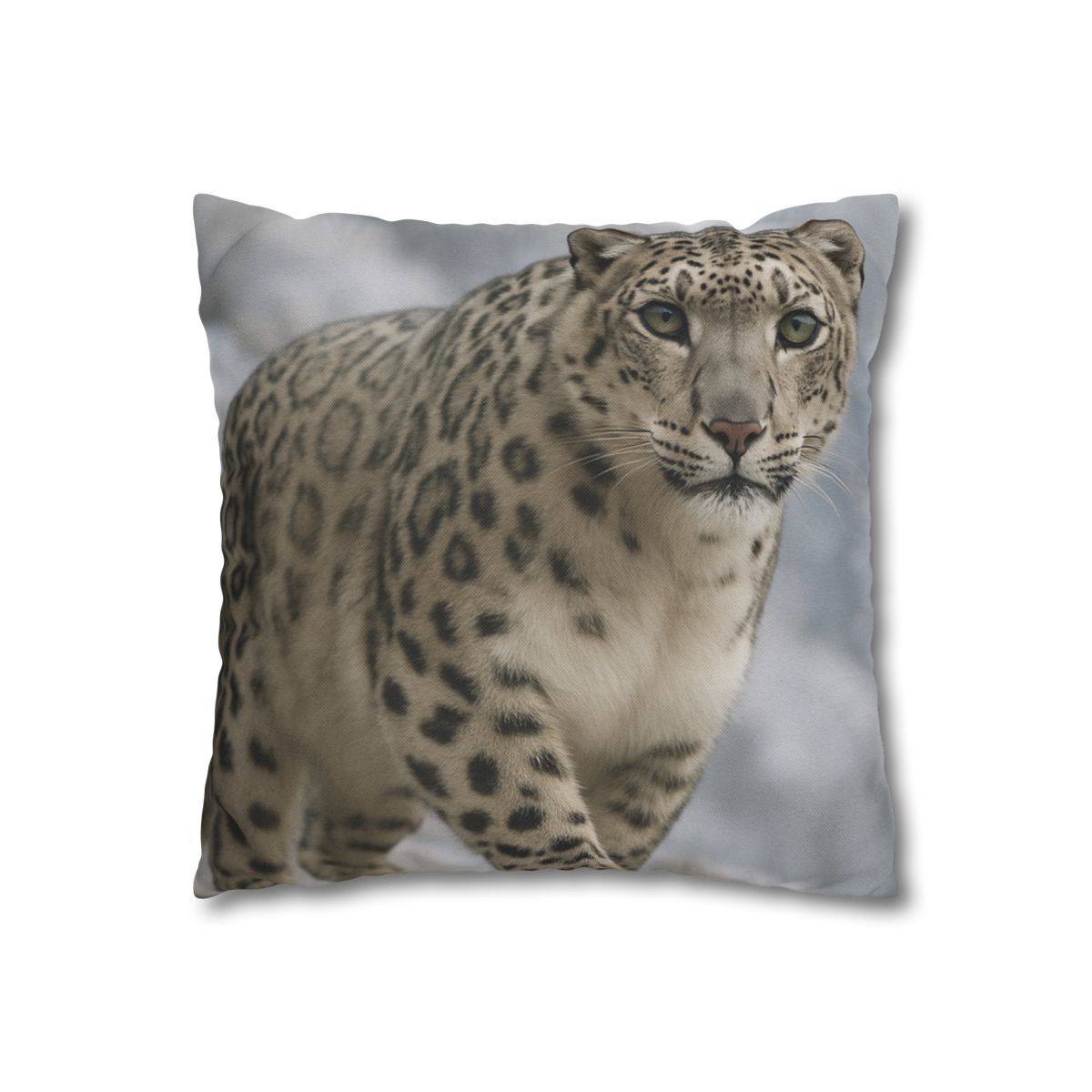 Snow Leopard Silent Ascent personalized pillow covers