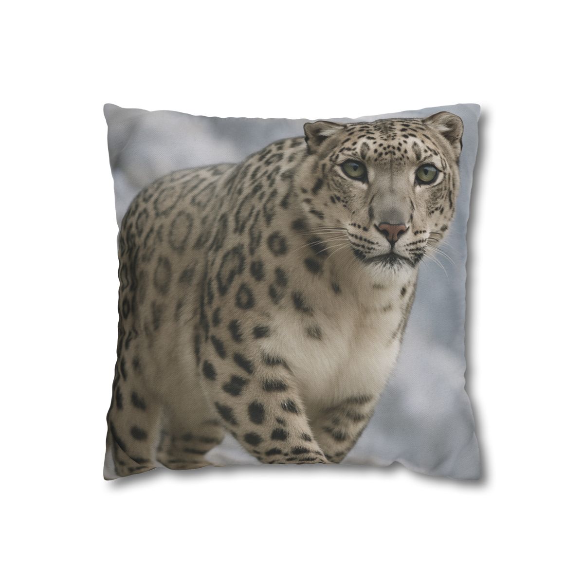 Snow Leopard Silent Ascent personalized pillow covers