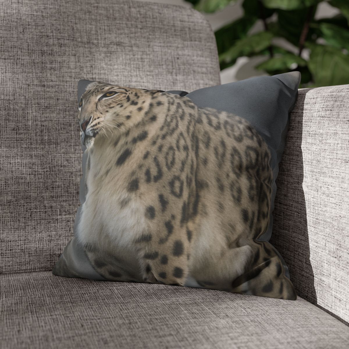 Snow Leopard Silent Summit trendy patterned pillow cases