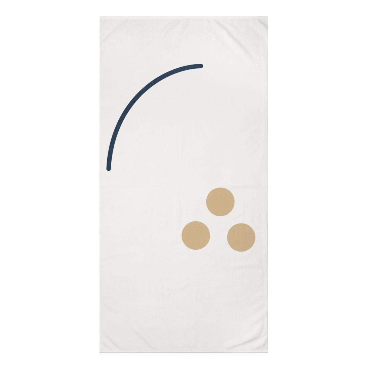 Soft Arc With Quiet Triad decorative home towelscustom towels