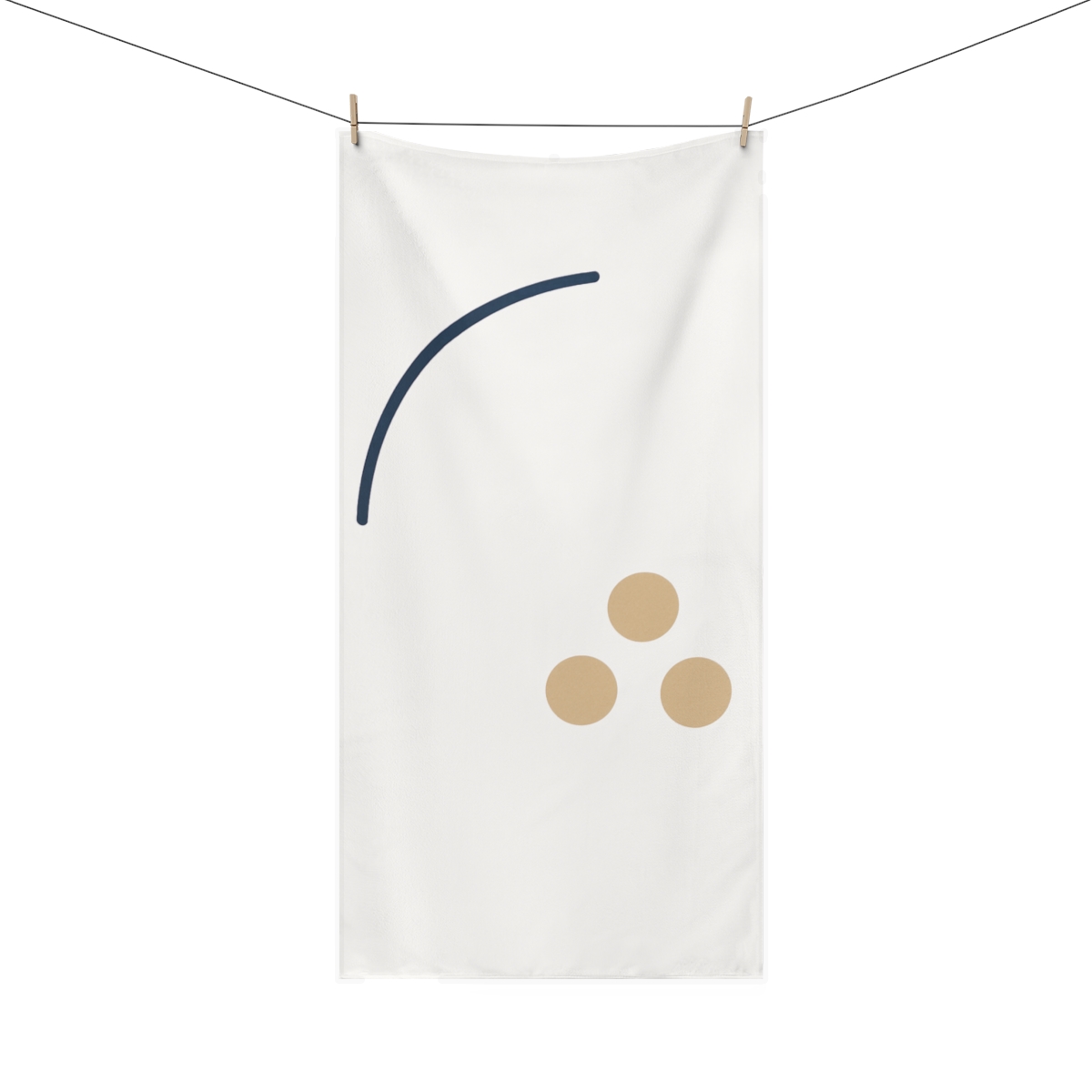 Soft Arc With Quiet Triad decorative home towelscustom towels