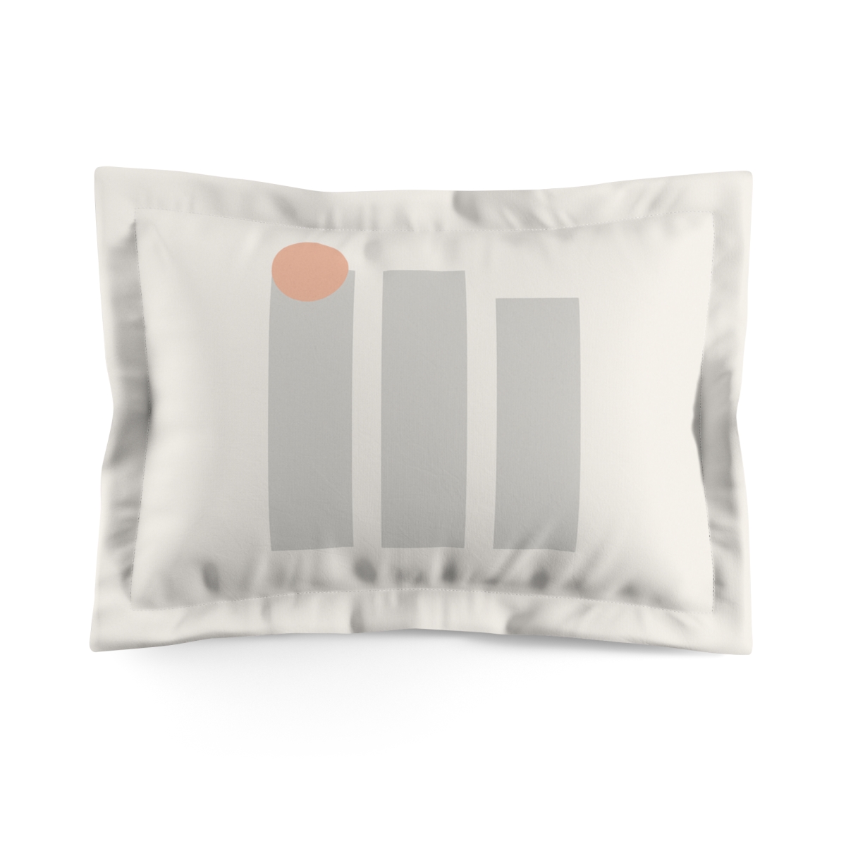 Soft Columns With Offset Circle designer printed pillows