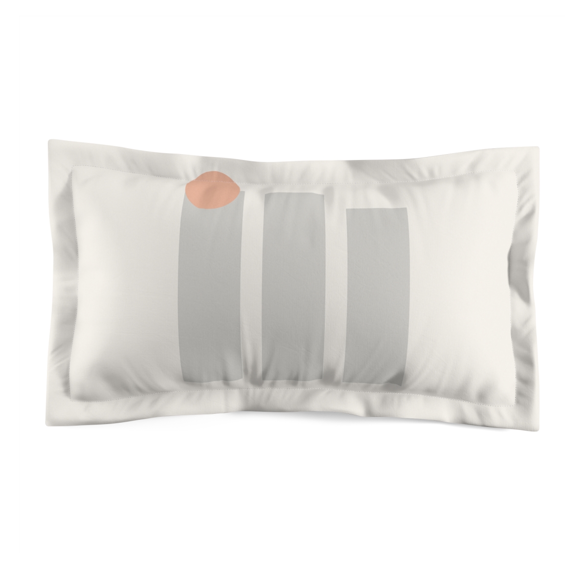 Soft Columns With Offset Circle designer printed pillows