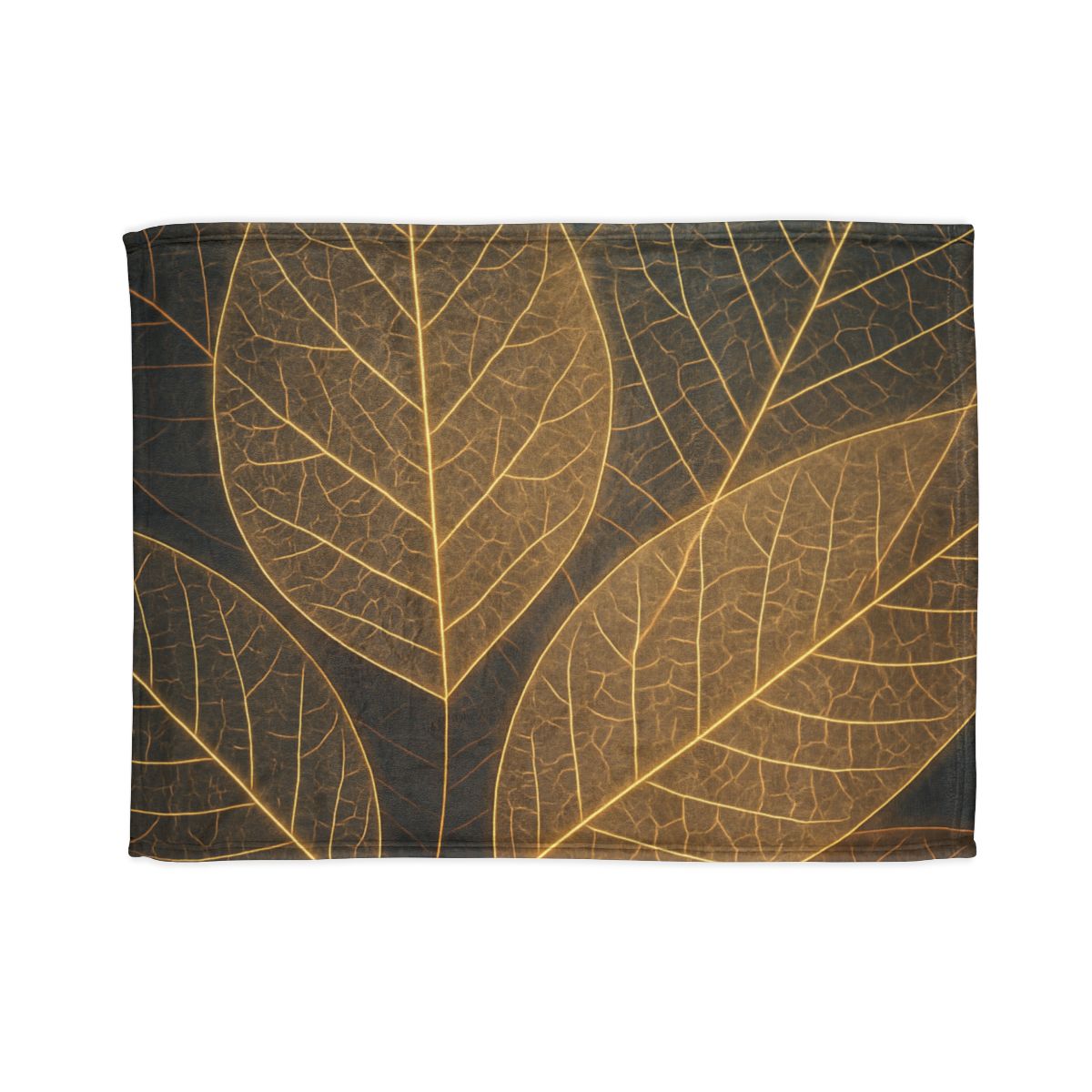 Solar Leaf Lattice soft fleece blankets