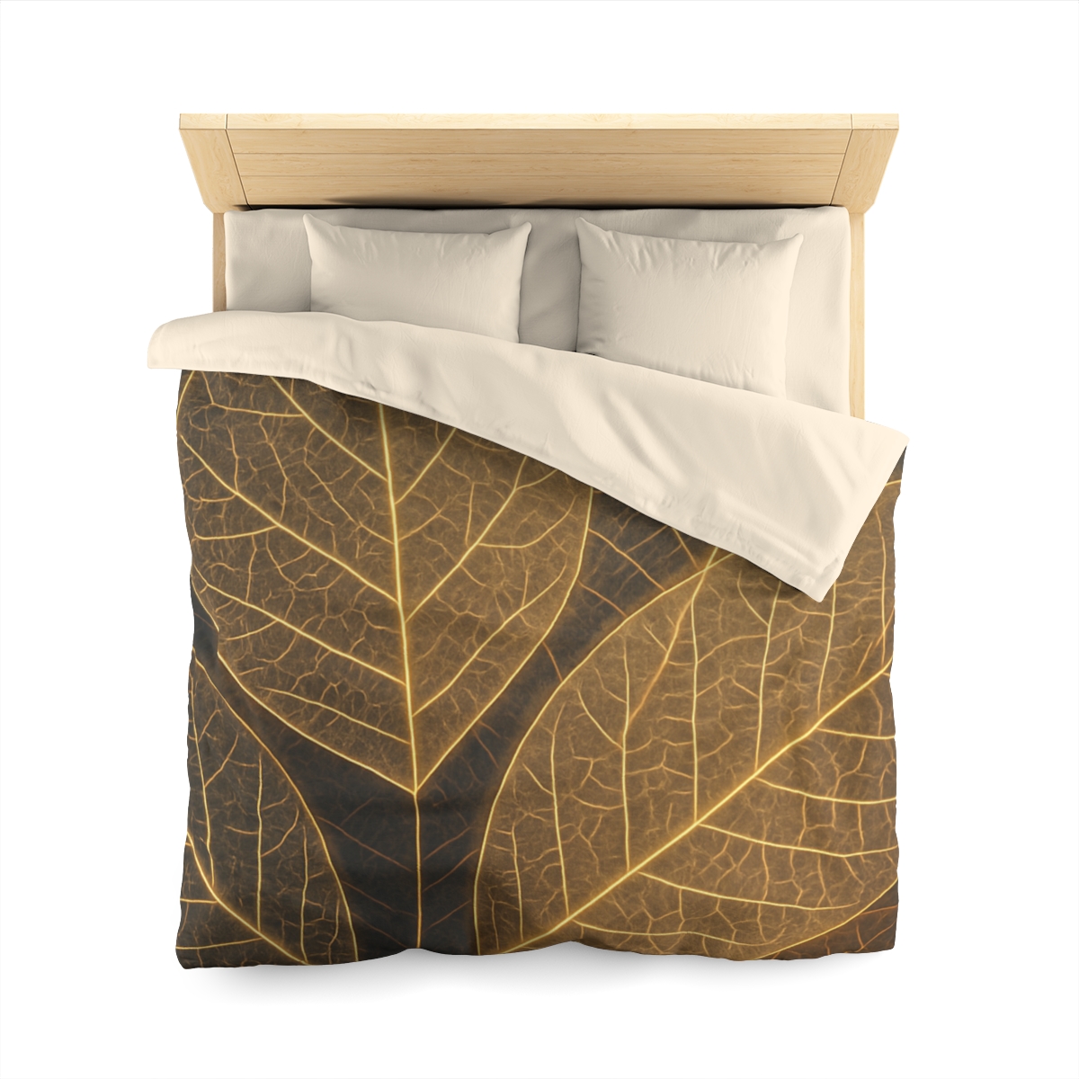 Solar Leaf Lattice designer printed duvets