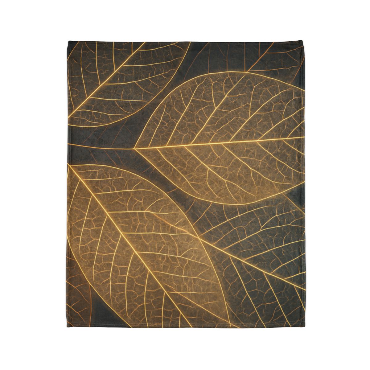 Solar Leaf Lattice soft fleece blankets
