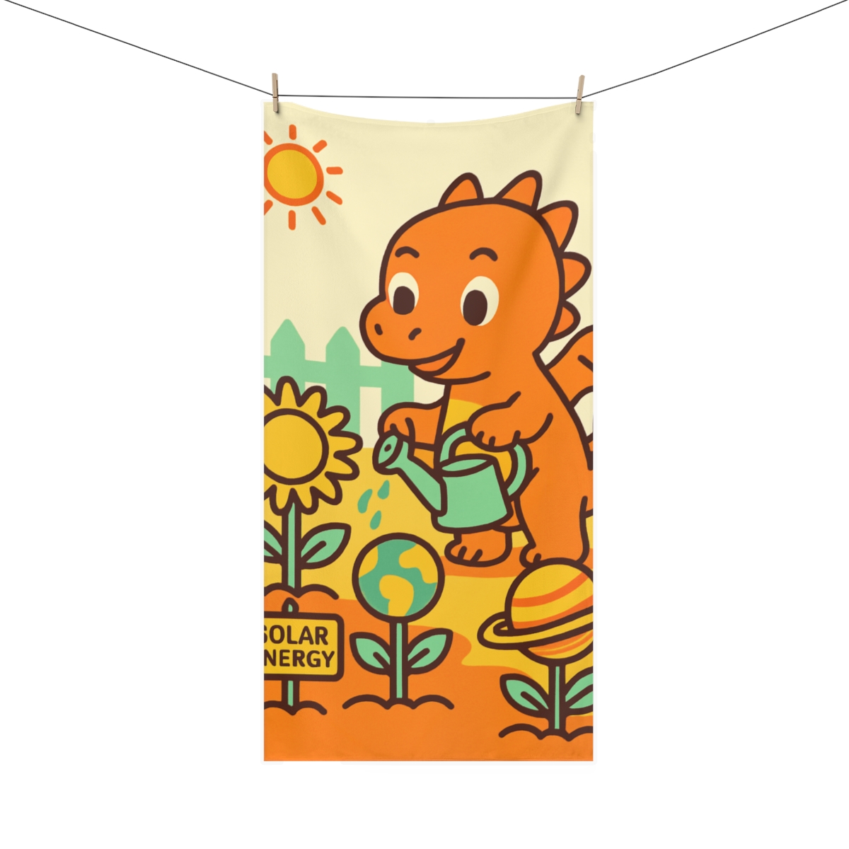 Solar Powered Dragon Garden stylish beach towels