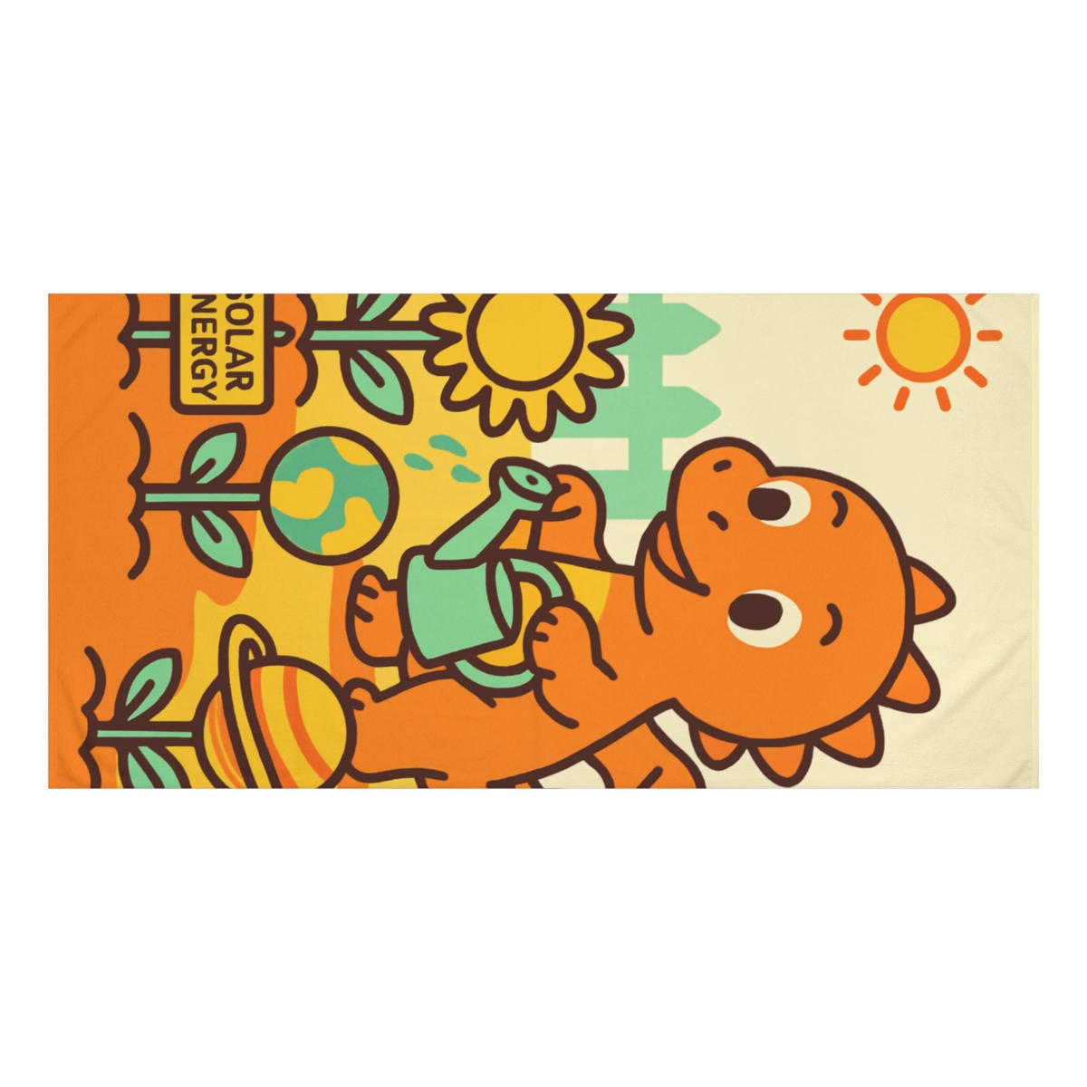 Solar Powered Dragon Garden stylish beach towels