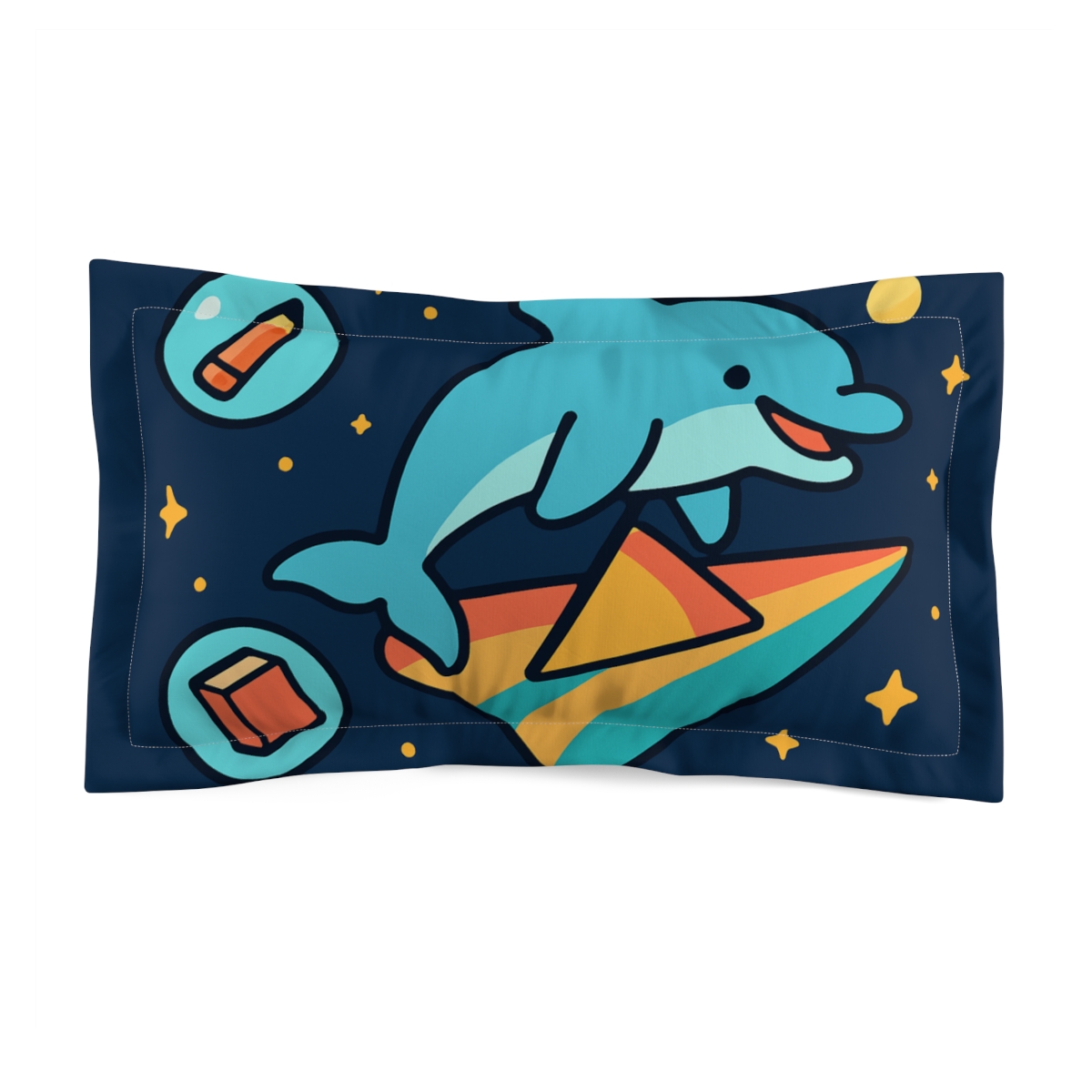 Solar Sail Dolphin Classroom stylish throw pillows
