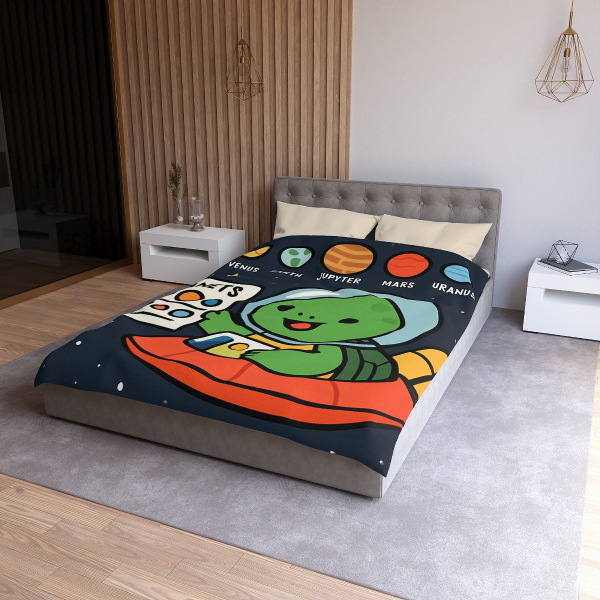 Solar Sail Turtle And The Planetary Parade stylish duvet covers