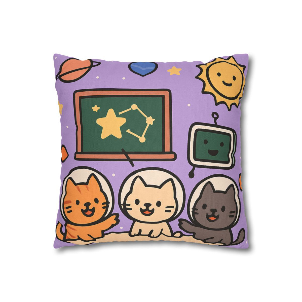 Space School Astronaut Cats comfortable bedding pillow covers