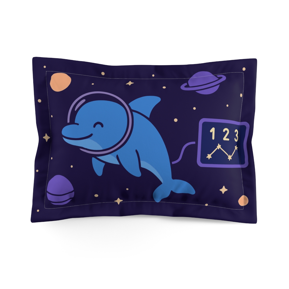 Space School Dolphin Mission gift pillows for home