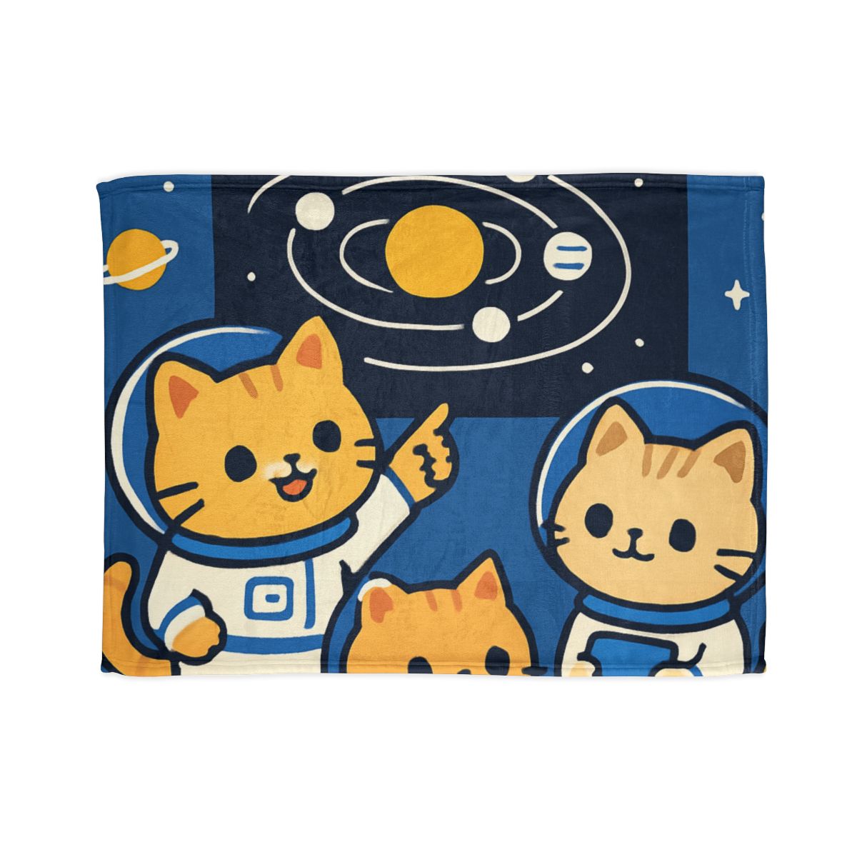Space School For Curious Cats trendy patterned blankets