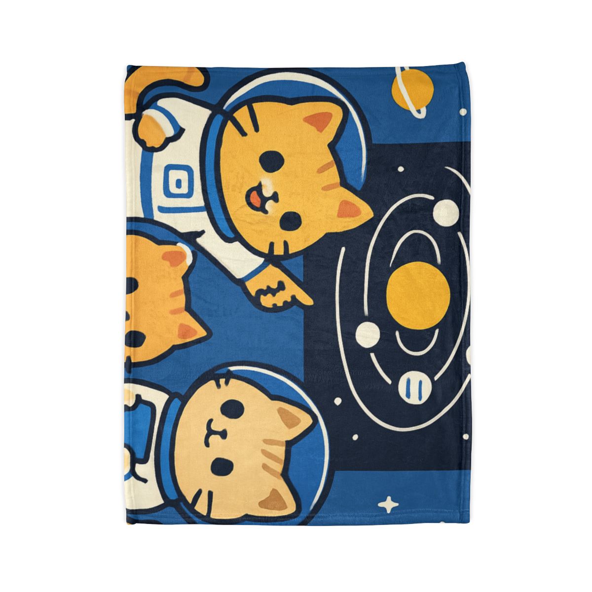 Space School For Curious Cats trendy patterned blankets
