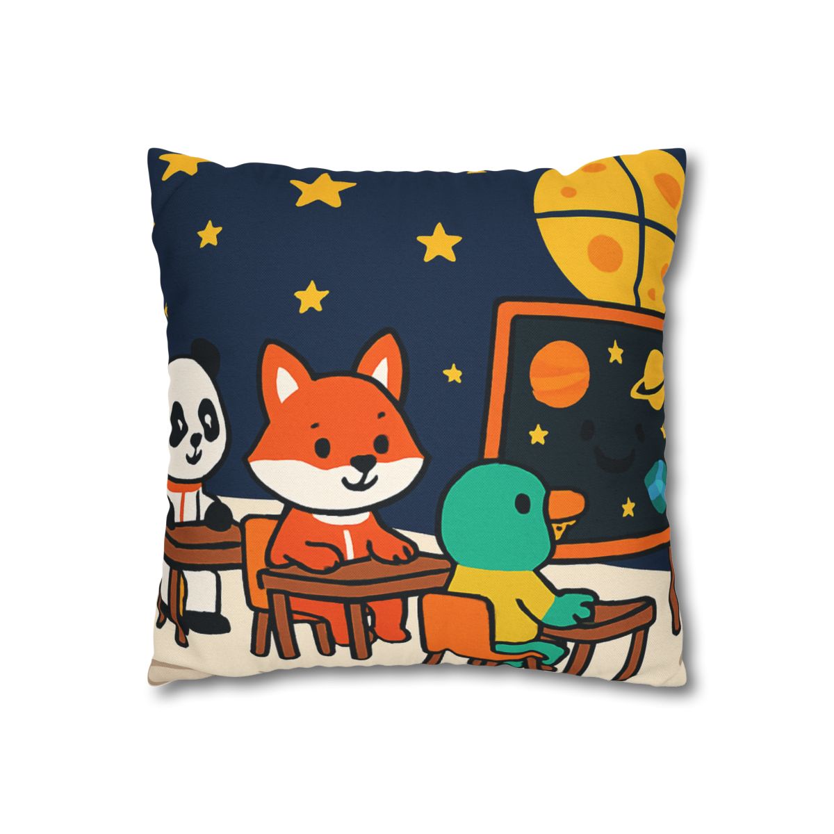 Space School For Curious Critters comfortable bedding pillow covers