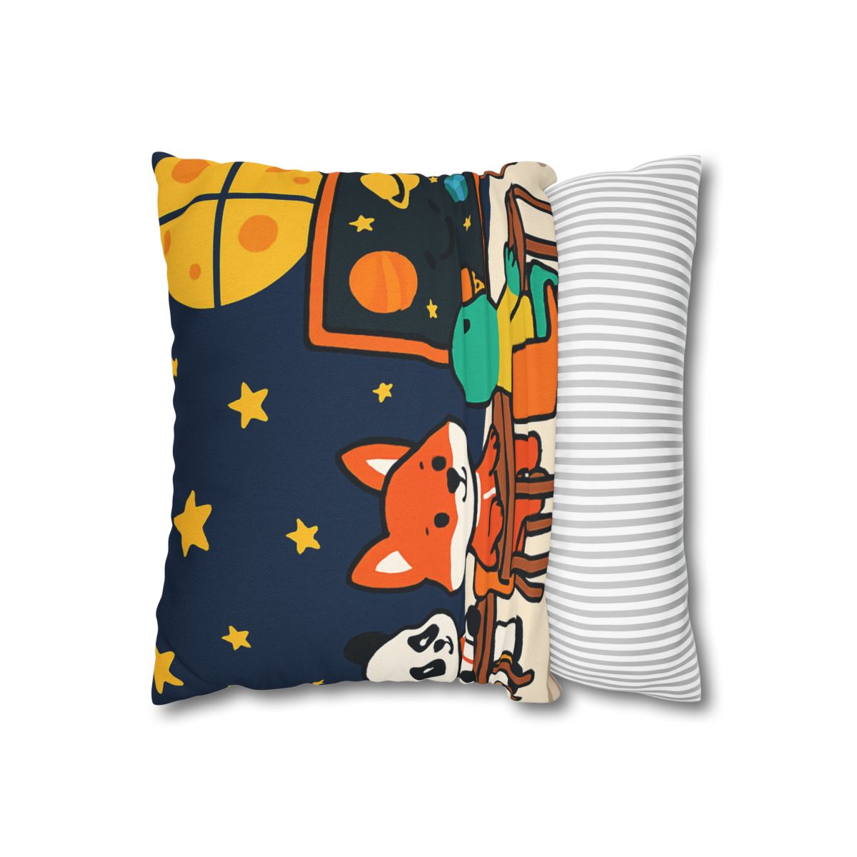 Space School For Curious Critters comfortable bedding pillow covers