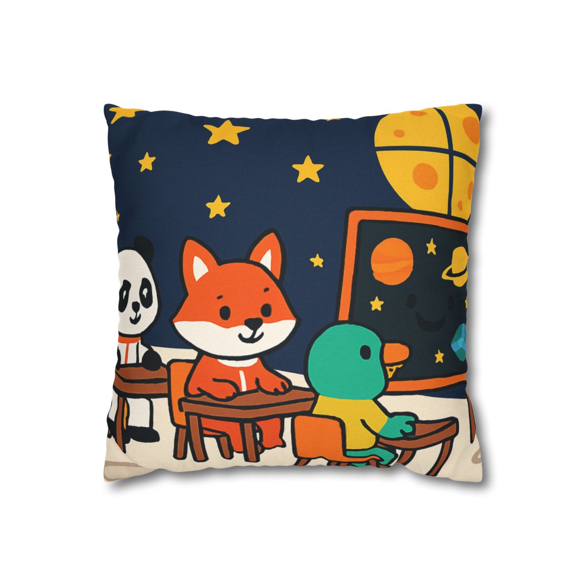 Space School For Curious Critters comfortable bedding pillow covers
