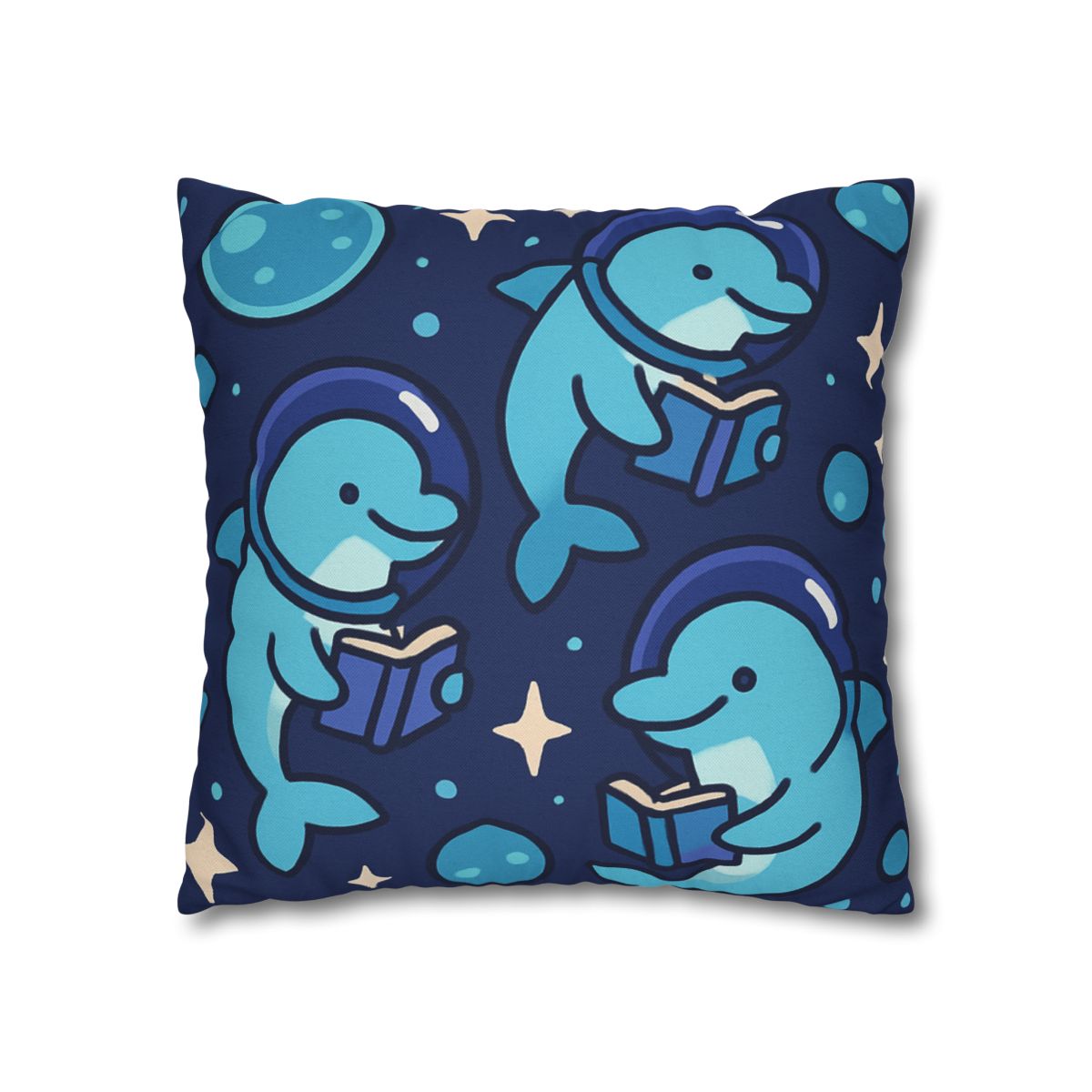 Space School Of Curious Dolphins comfortable bedding pillow covers