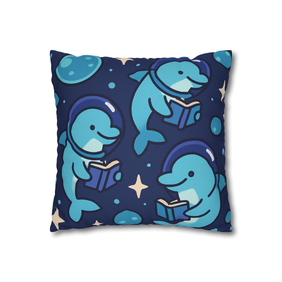 Space School Of Curious Dolphins comfortable bedding pillow covers
