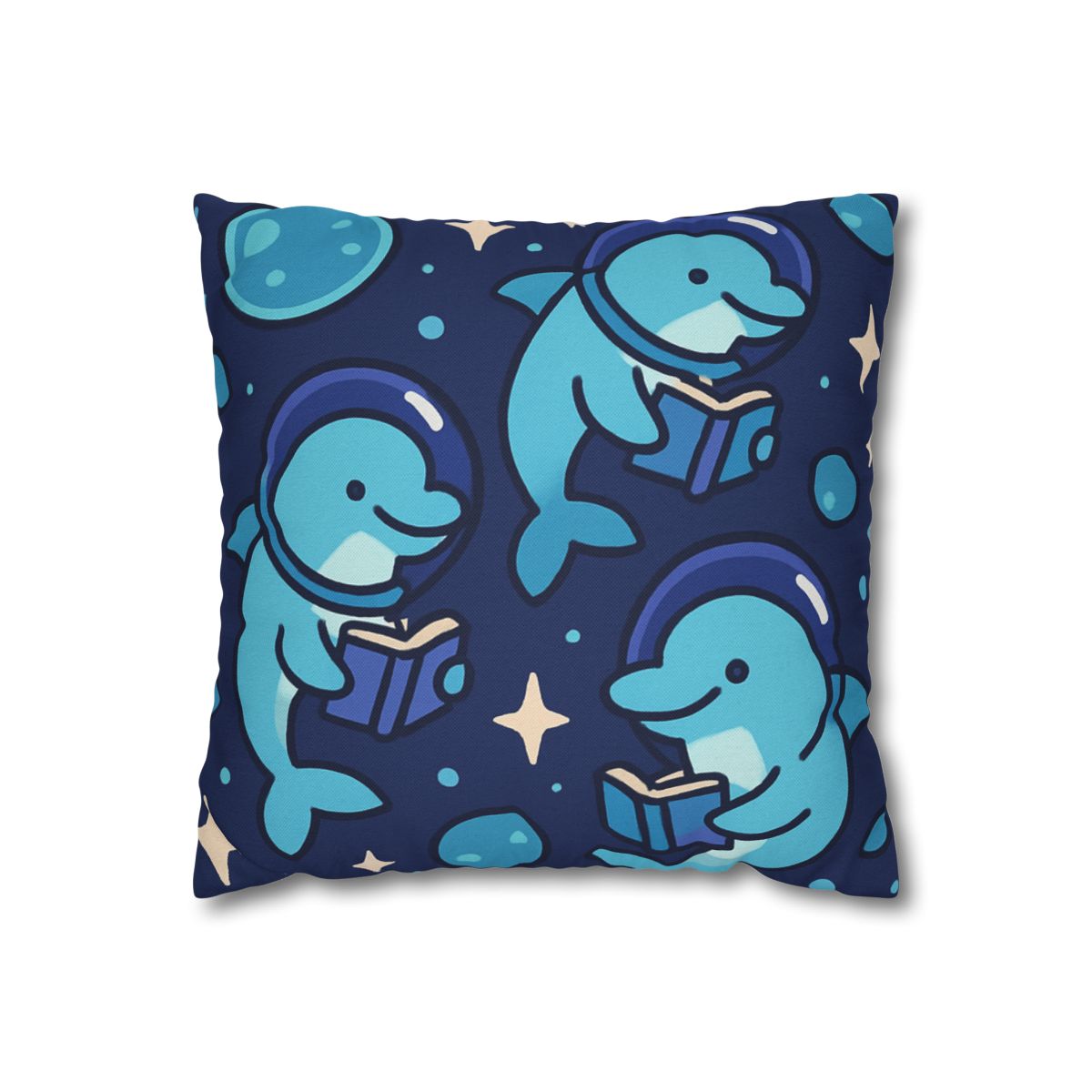 Space School Of Curious Dolphins comfortable bedding pillow covers