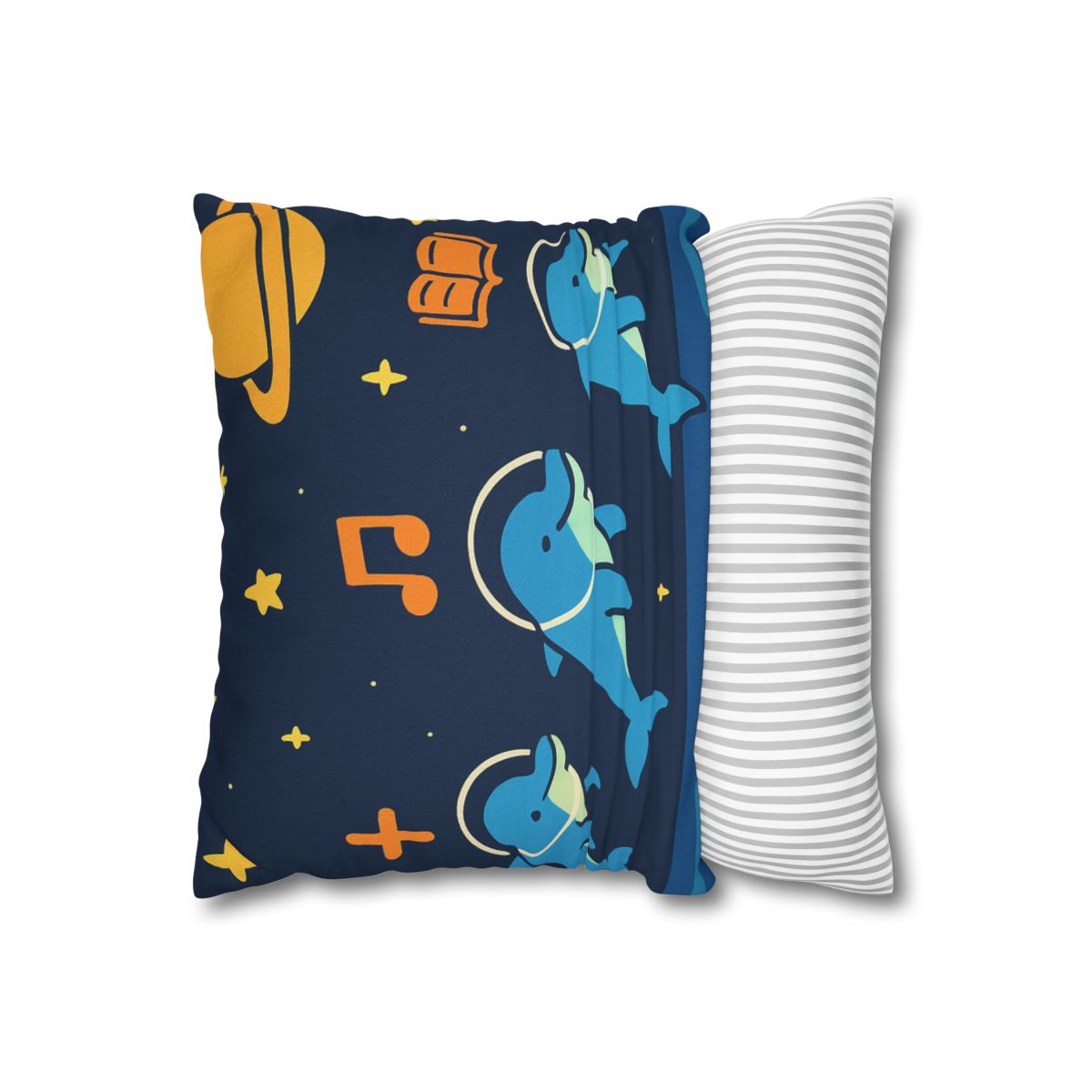 Space School Of The Ocean Dolphins designer print pillow cases