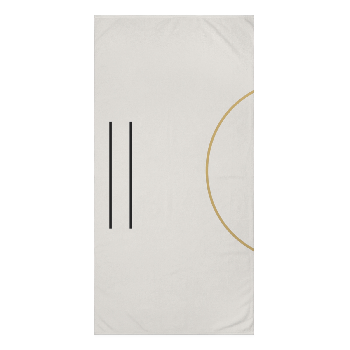 Sparse Arc And Parallel Lines designer printed towels