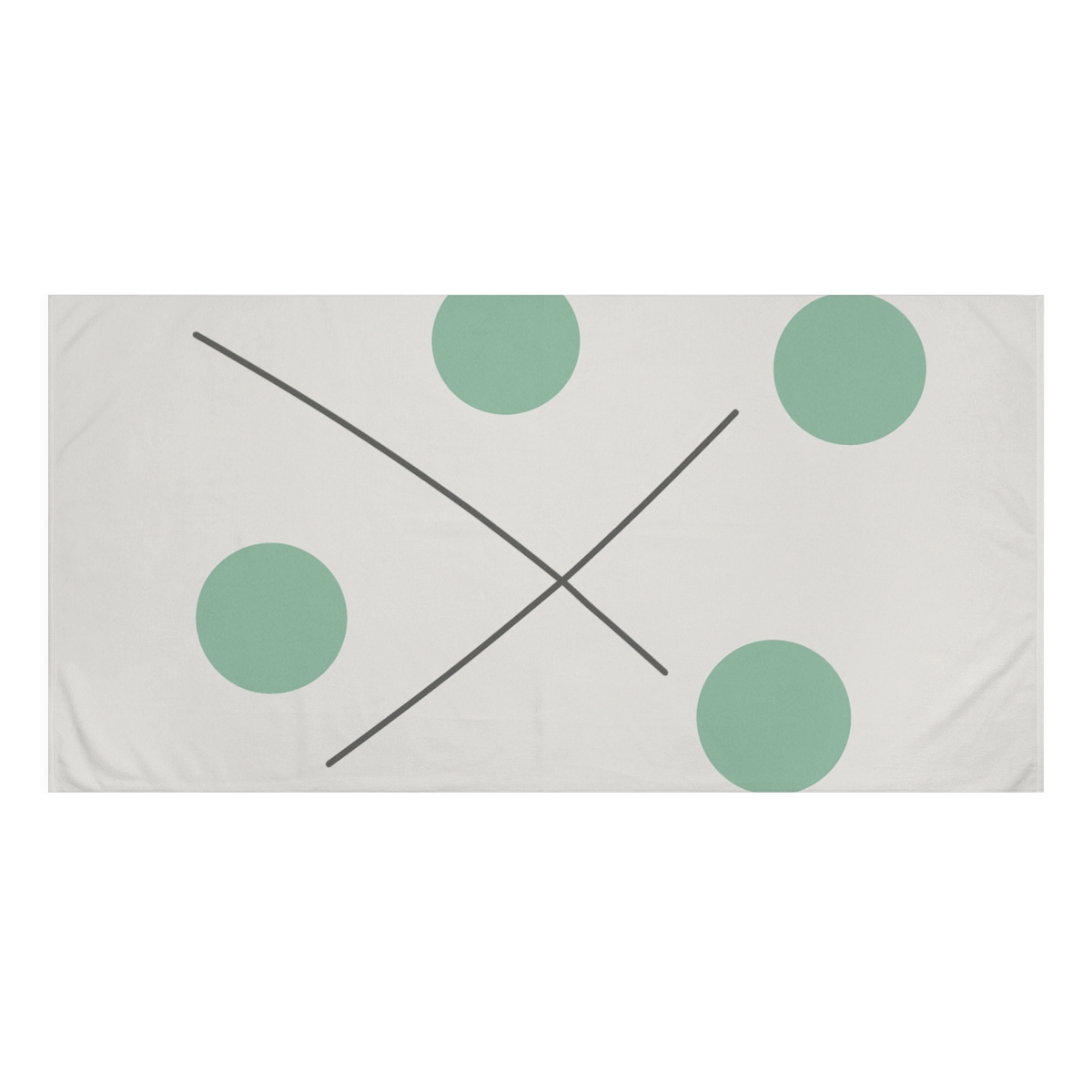 Sparse Circular And Line Cluster designer printed towels