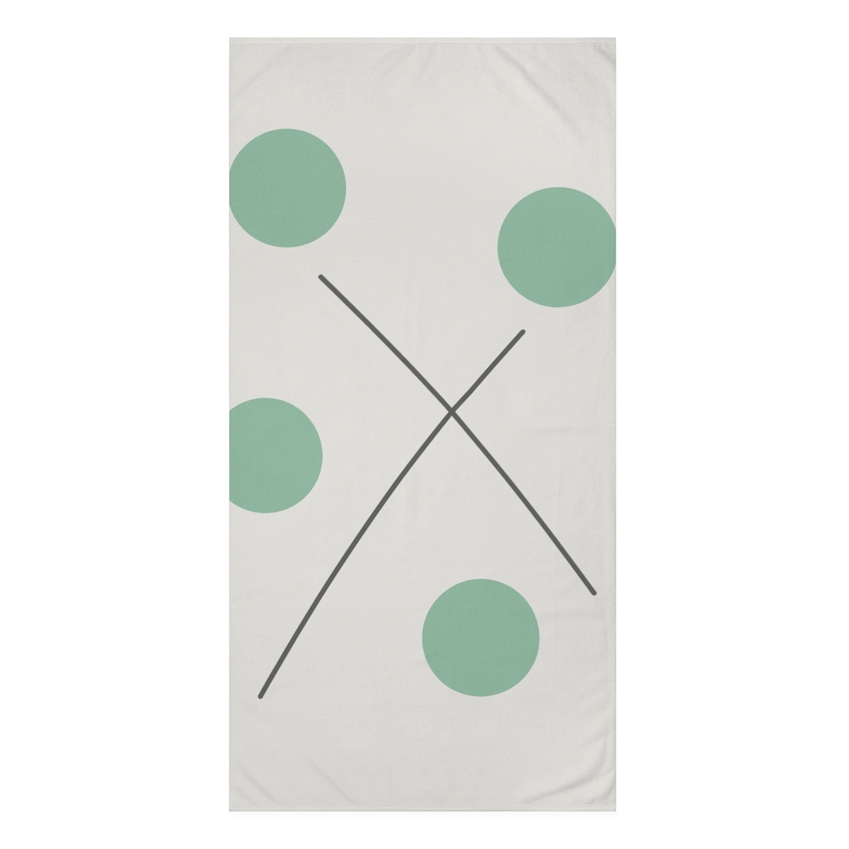 Sparse Circular And Line Cluster designer printed towels