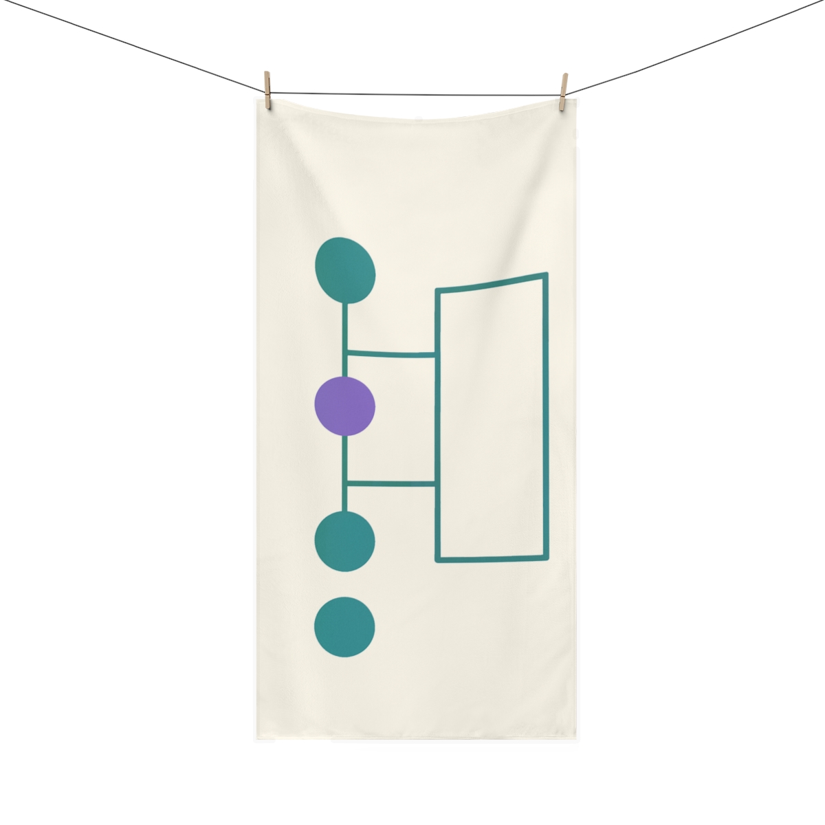 Sparse Constellation Ladder personalized bath towels
