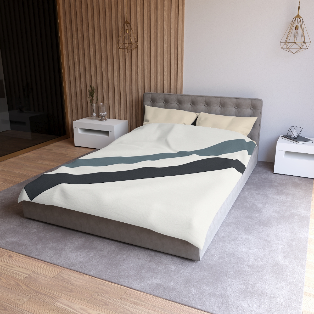 Sparse Diagonal Bar Pair warm winter duvets