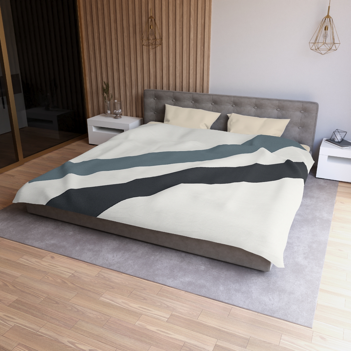 Sparse Diagonal Bar Pair warm winter duvets