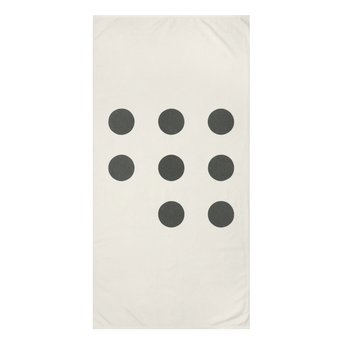 Sparse Dot Grid Shift personalized bath towels